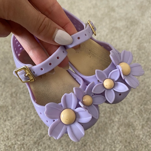 Mini Melissa toddler Lilac Furadinha flower BB Sandals size 5 - Picture 13 of 13